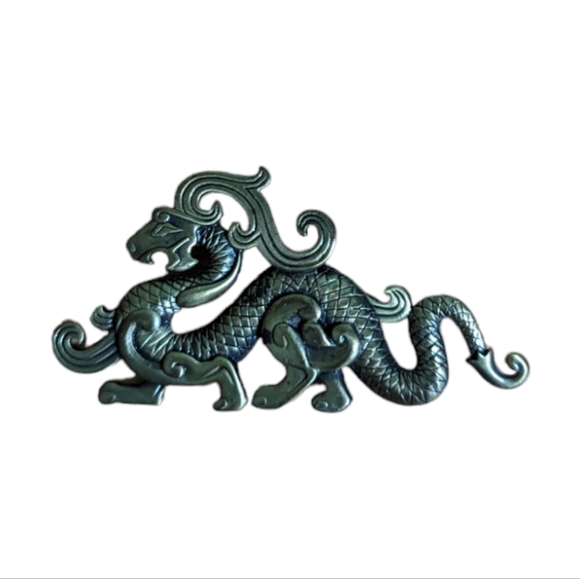 Bronze Dragon Brooch - Picture 5 of 5